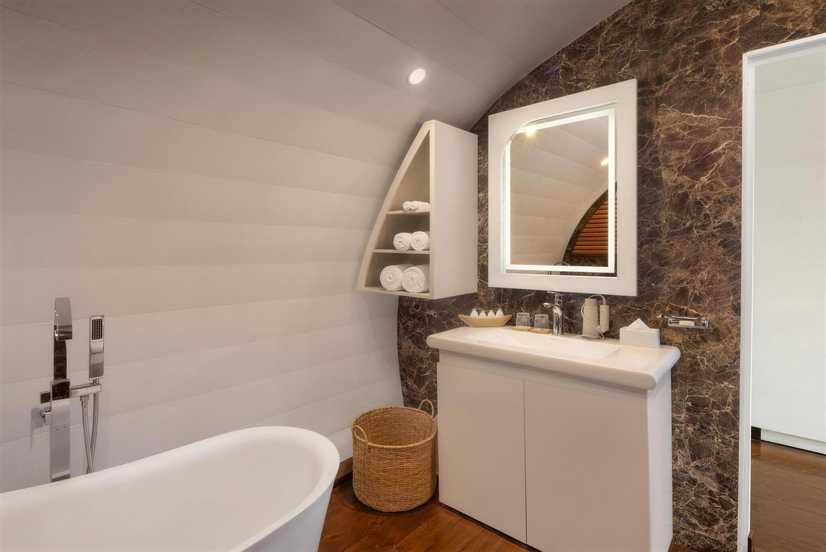 Marble bathroom