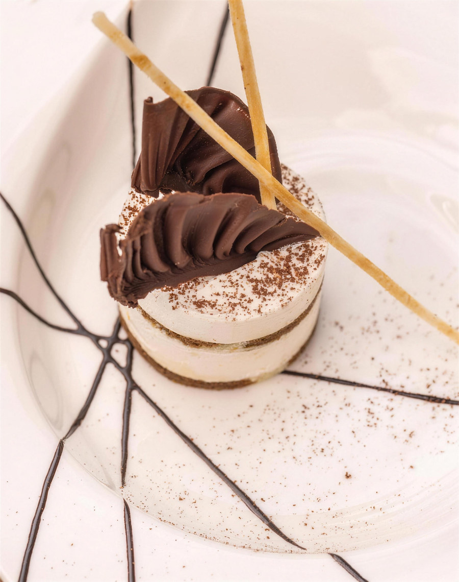 Layered chocolate dessert